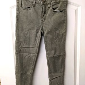 American eagle size 6 crop jeggings green